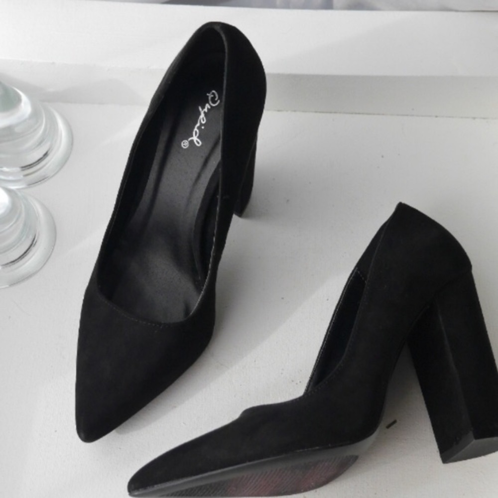 Pointed Toe Block Heels